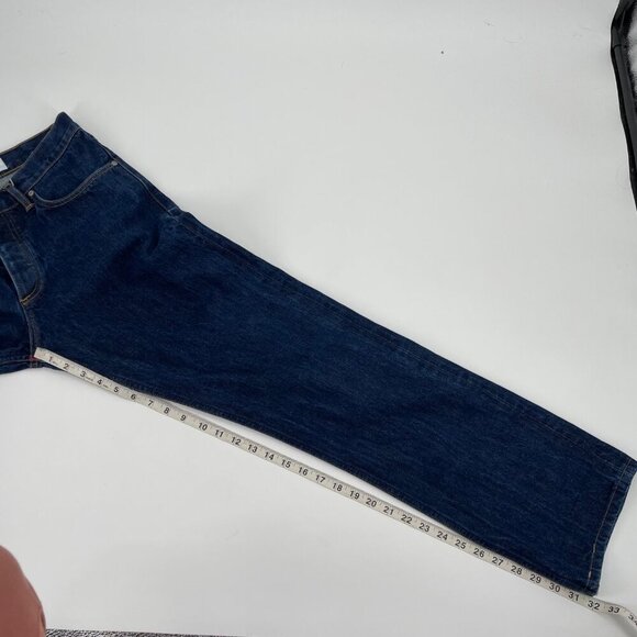 Gustin Straight Classic Raw Selvedge Denim Jeans Mens Size 35x30 #219 Minimalist - Picture 8 of 9